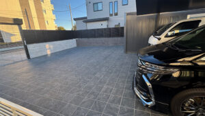 施工後自宅駐車場1